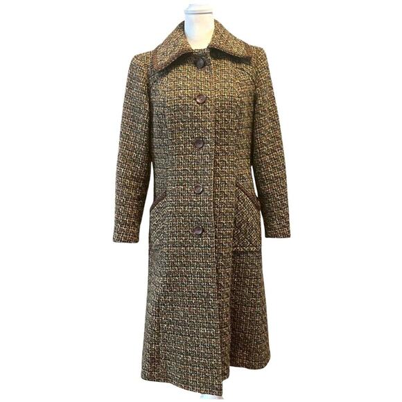 Fortown London Jackets & Blazers - Vintage 1970s Fortown London Tweed Coat sz Small old money mod retro preppy boho